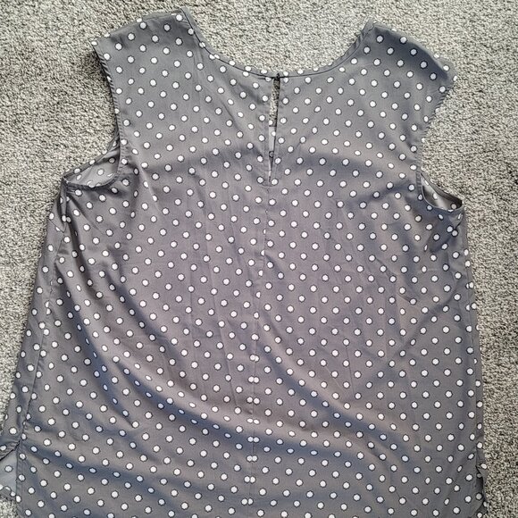 ***Merona  Grey Polyester Sleeveless Blouse XXL*** - Picture 6 of 12